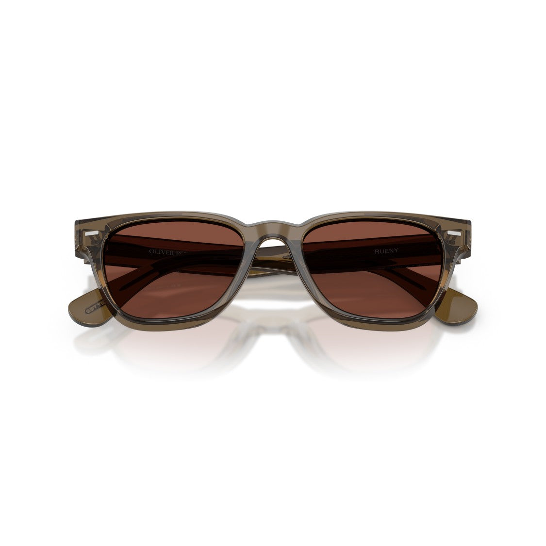 Oliver Peoples 0Ov5601su Translucent Brown Acetate Sunglasses With Textured Arms