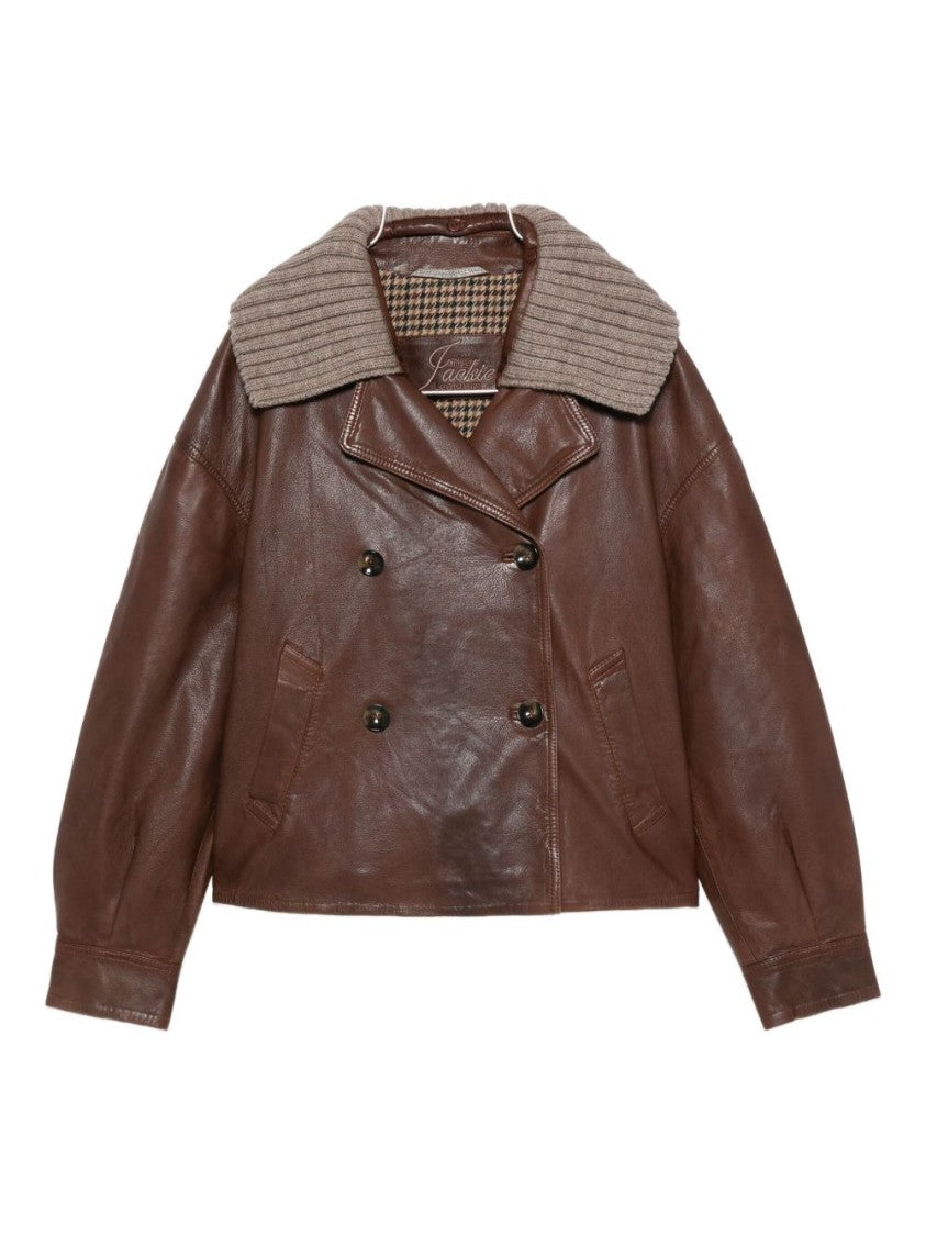 The Jack And Jackie Leathers Cropped Red Leather Jacket