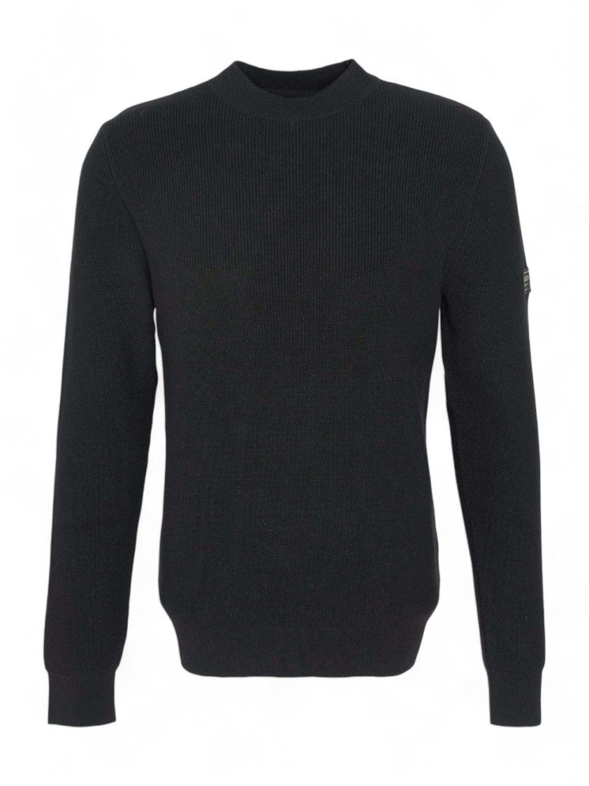 Barbour Crawley Crew Neck Jumper In Soft Wool-Cotton Blend