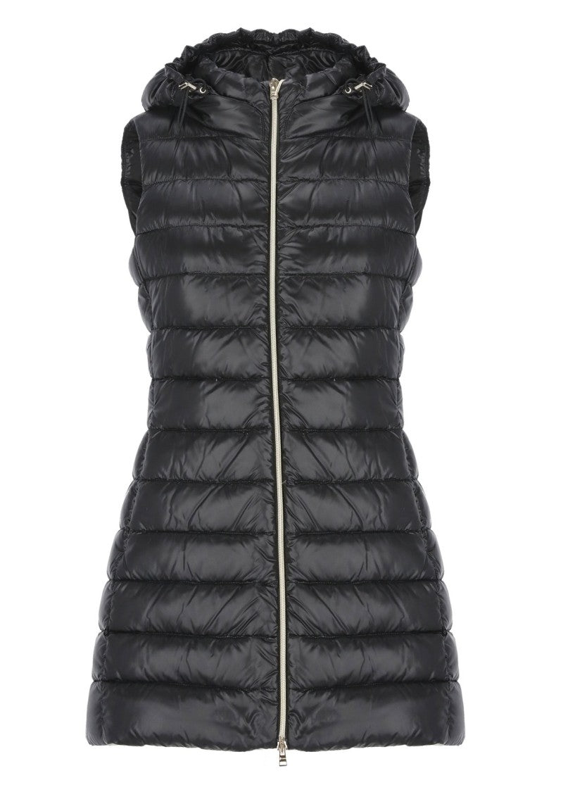 Herno Quilted Black Puffer Vest