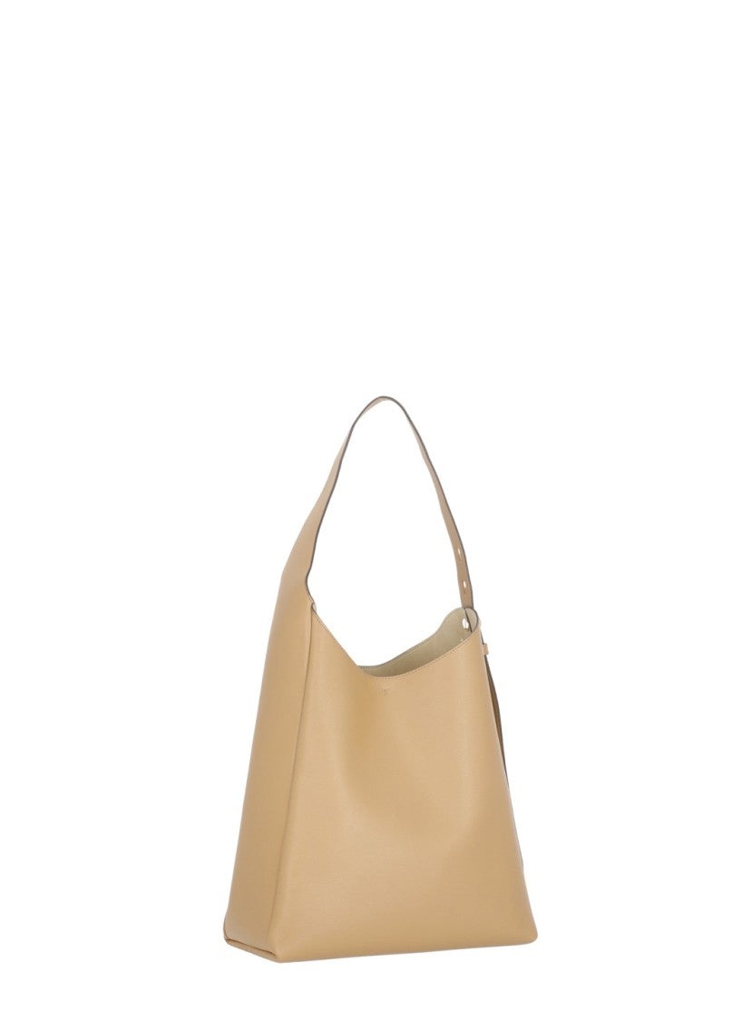 Tory Burch Small Slouchy Leather Hobo Bag With Gold-Tone Accents