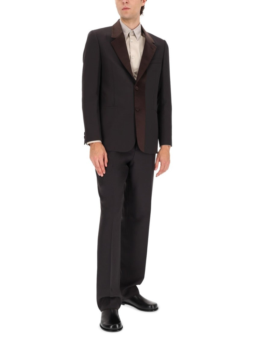 Fendi Wool-Blend Tailored Straight-Leg Pants