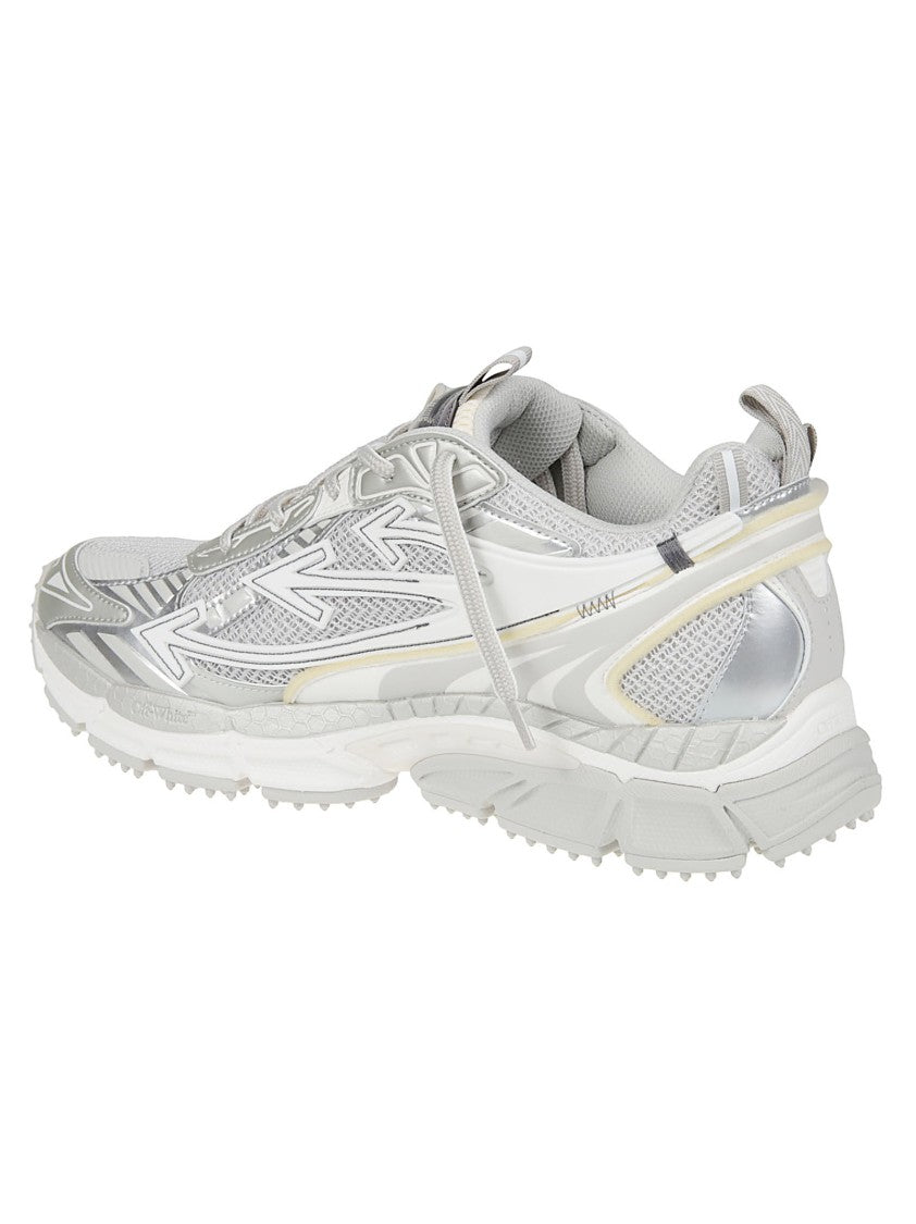 Off-White Be Right Back White Futuristic Textured Grip Sole Sneakers