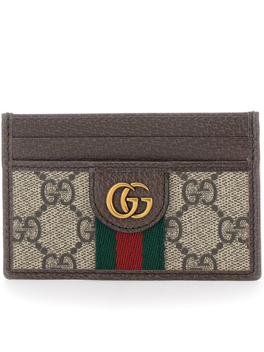 Gucci Ebony Gg Icon Slim Leather Cardholder