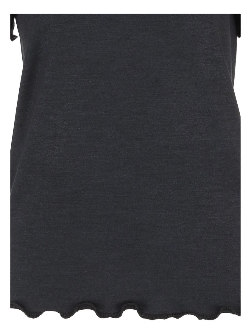 Jil Sander Black Silk Blend T-Shirt