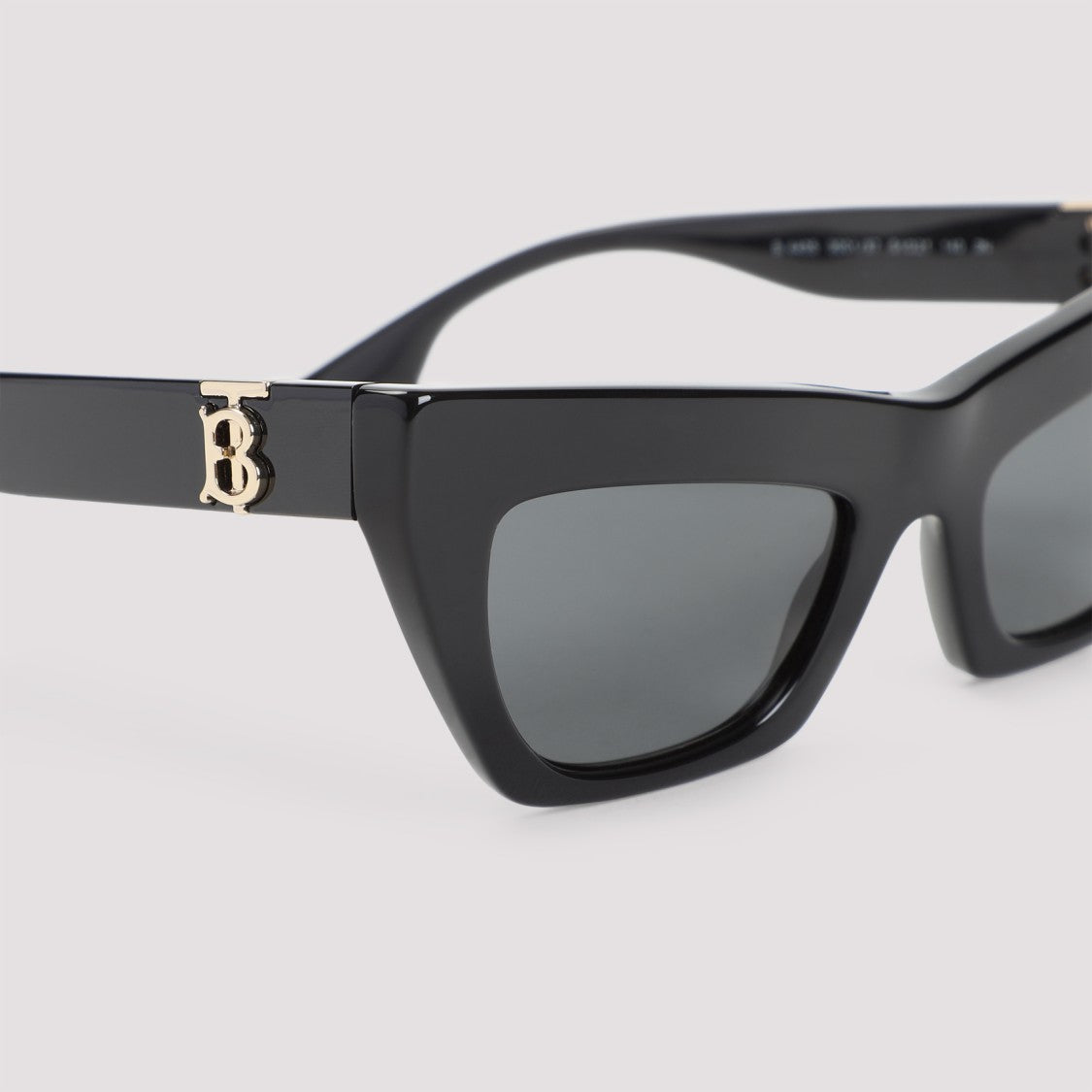 Burberry Angular Black Acetate Sunglasses