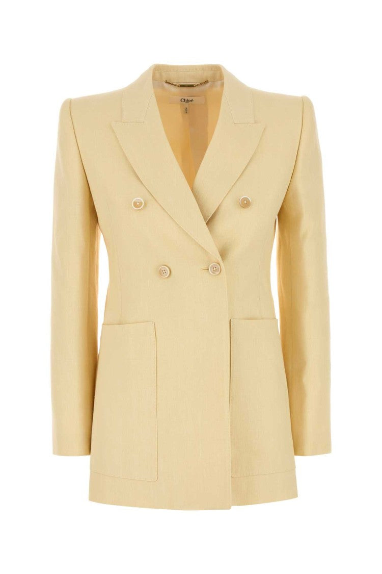 Chloé Cream Hemp Blend Blazer