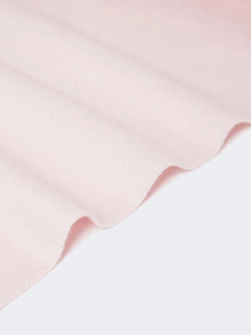 Max Mara Pink Baci Soft Light Fringed Scarf