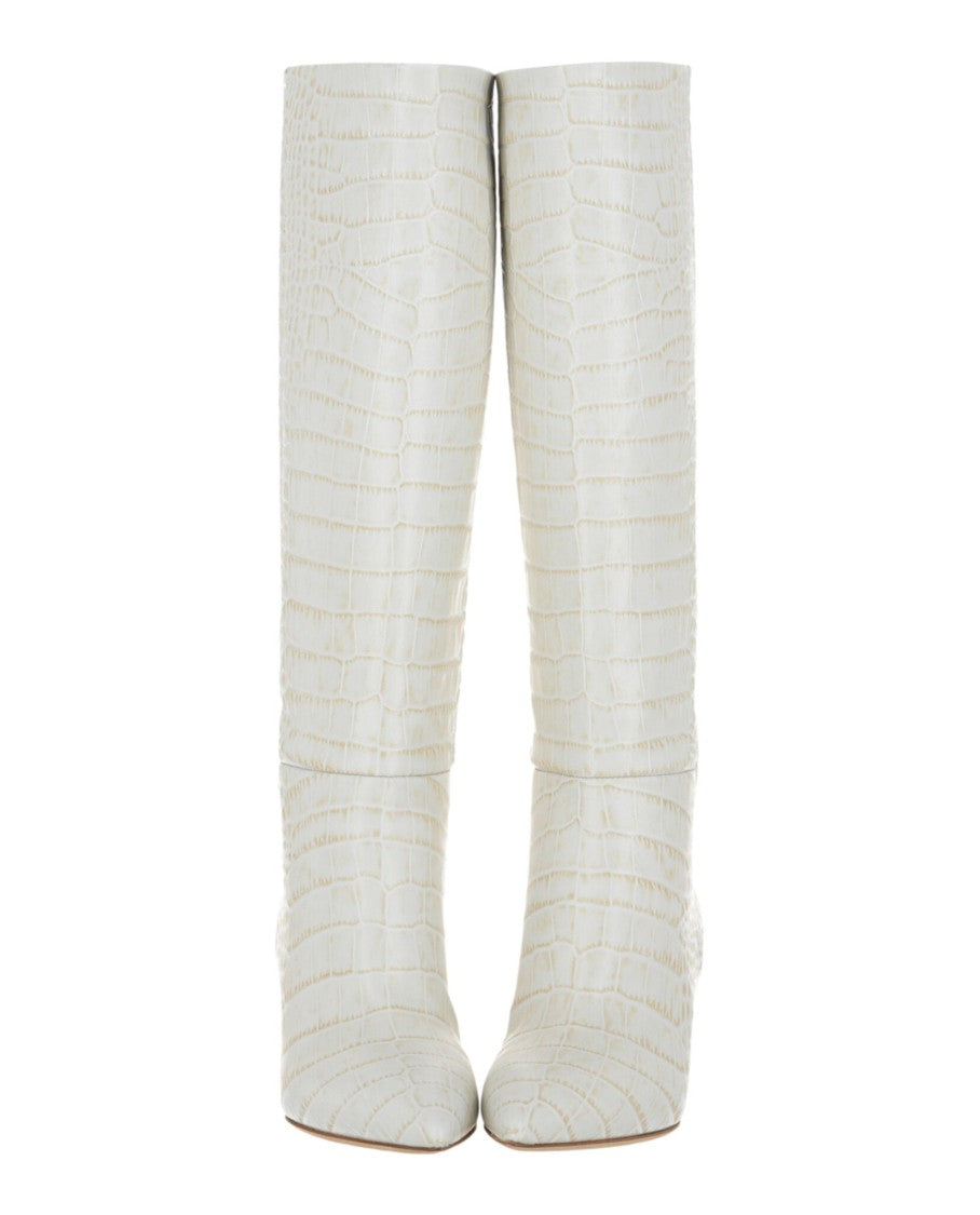 Paris Texas Croco-Embossed Knee-High Boots
