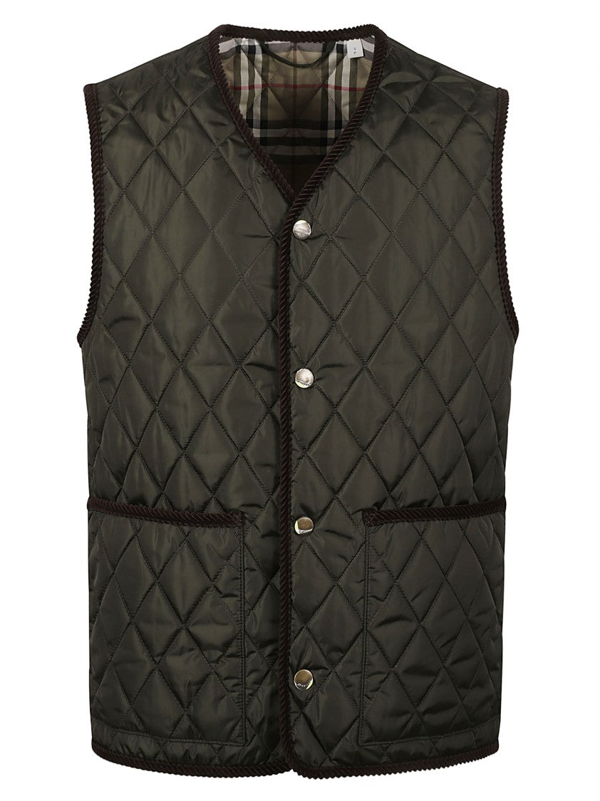 Burberry Diamond Quilted Sleeveless Coat
