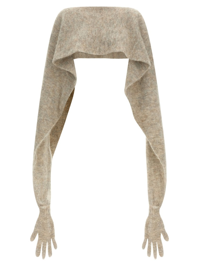 Moschino Gauze Mohair Blend Cape