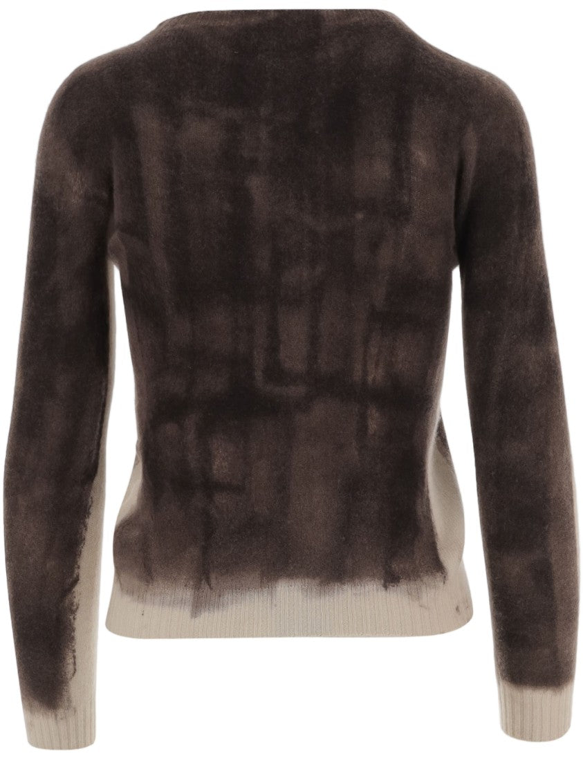 Oliver Lattughi Cashmere Sweater With Two-Tone Gradient Effect