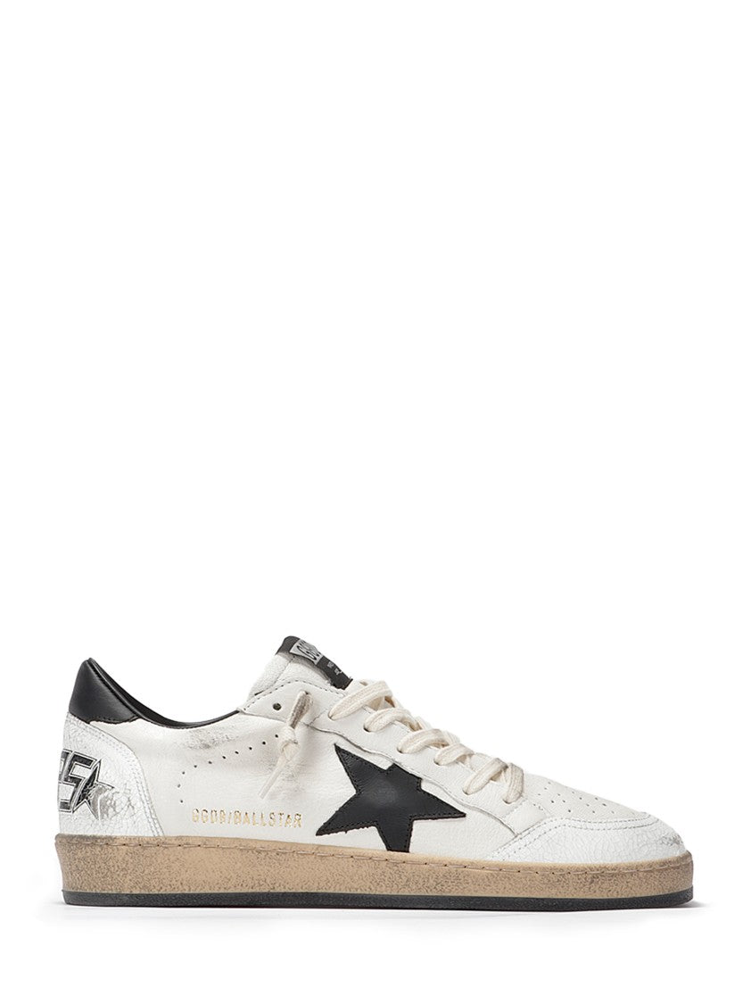 Golden Goose Leather Shoe With Pierced Tip