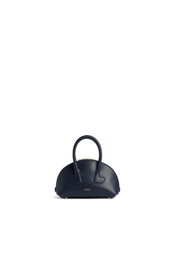 Patou Smooth Leather Bowling Handbag
