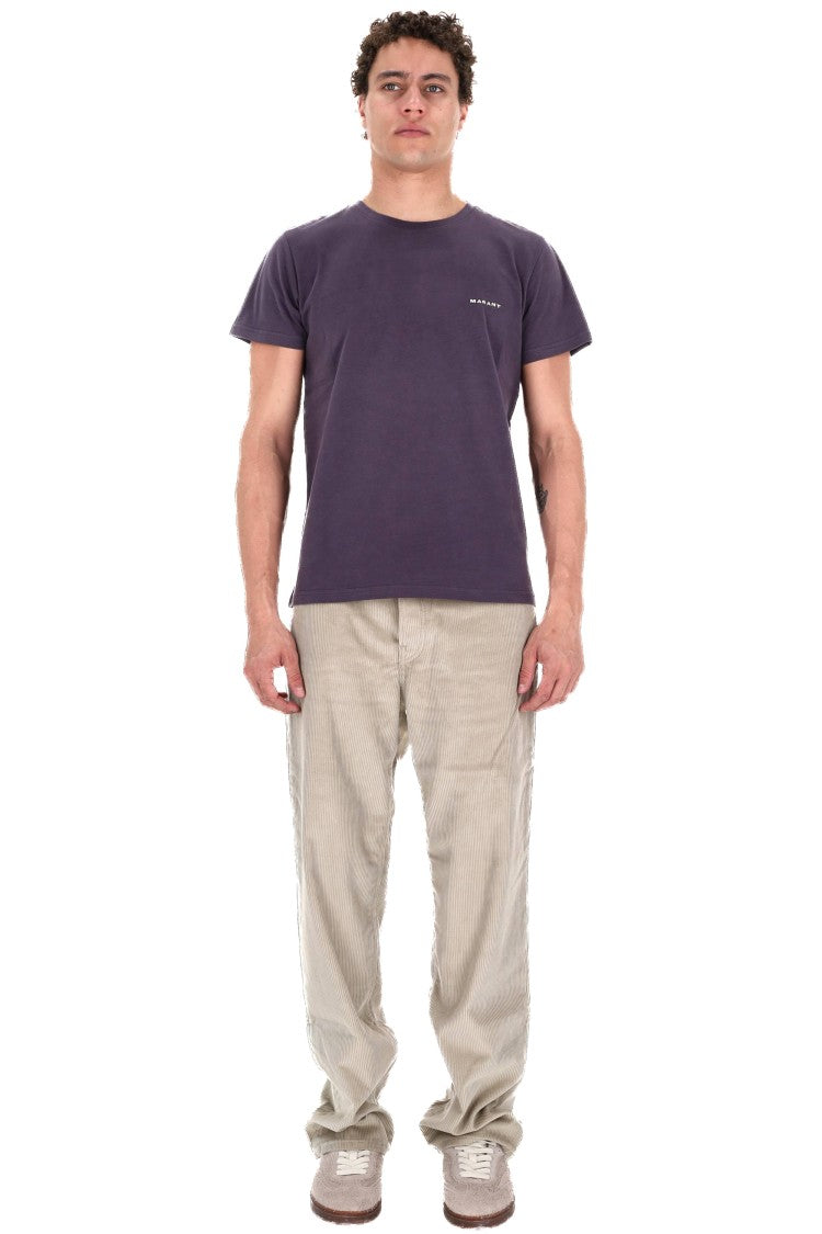 Isabel Marant Zafferh Model Cotton Logo T-Shirt