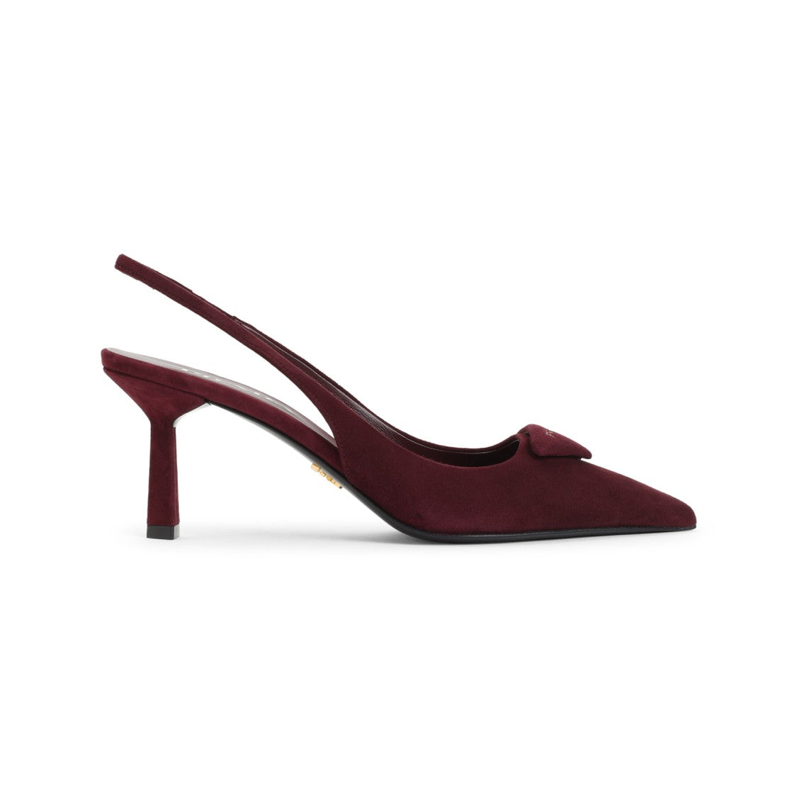 Prada Bordeaux Suede Leather Pumps