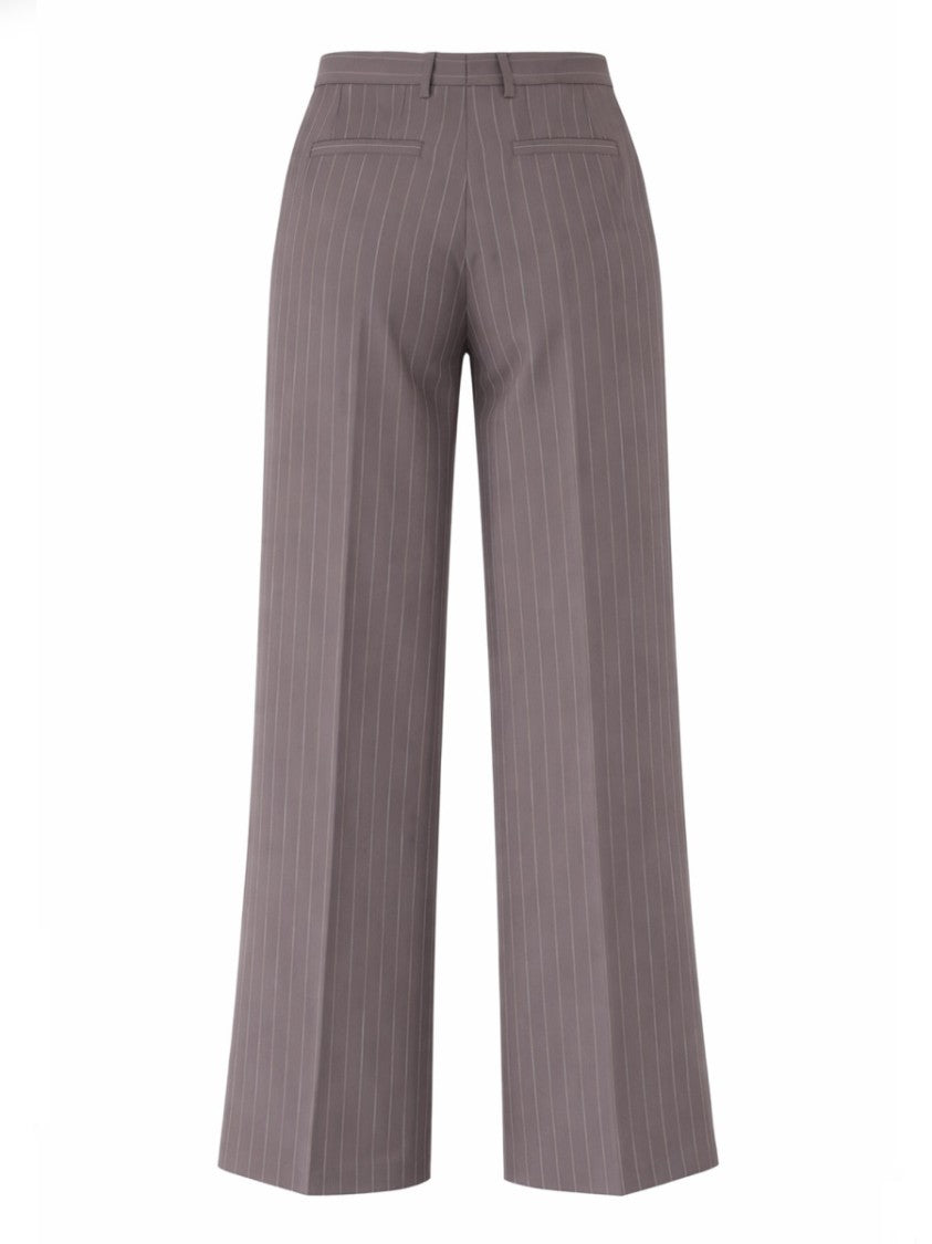 Dries Van Noten Straight Leg Pinstripes Wool Pants