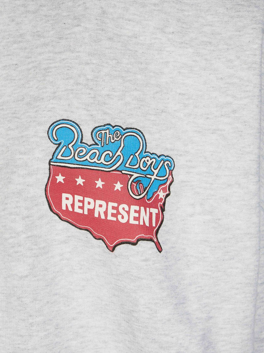 Represent Light Grey Beach Boys Americas Band Graphic Sweater