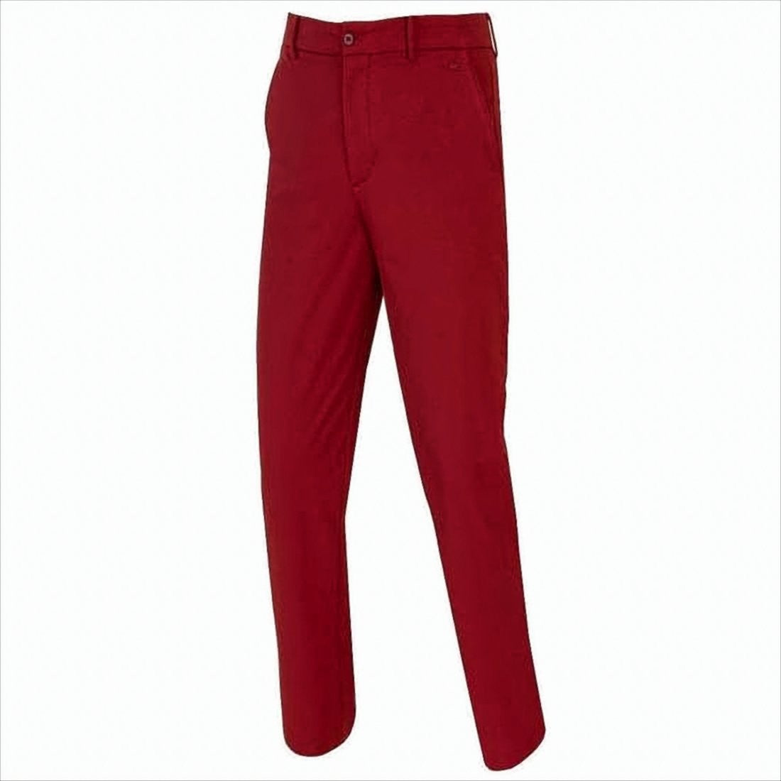 J Lindeberg Tailored Red Straight Pants