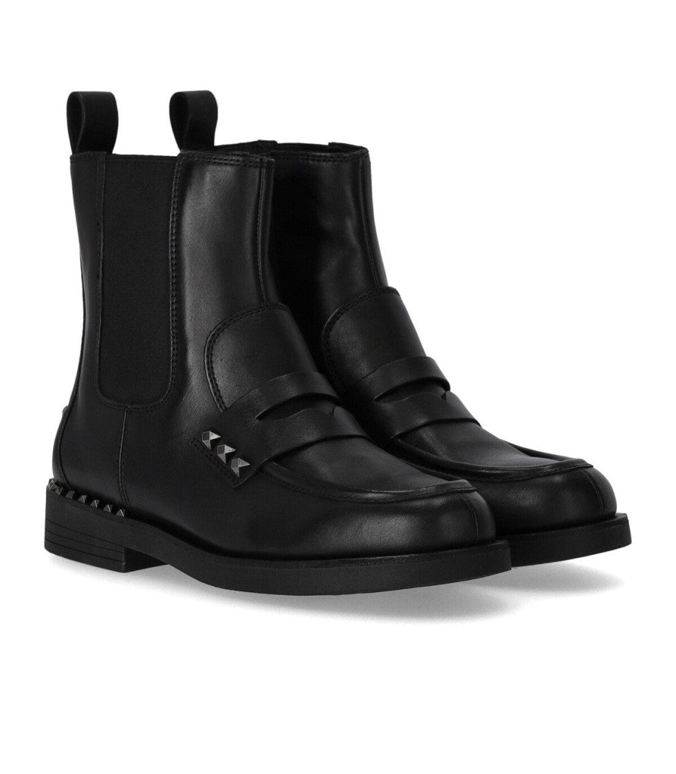 Ash Wings Studs Black Chelsea Boot