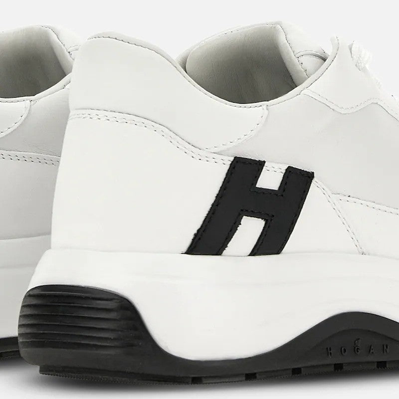 Hogan Modern White Chunky Sole Leather Sneakers