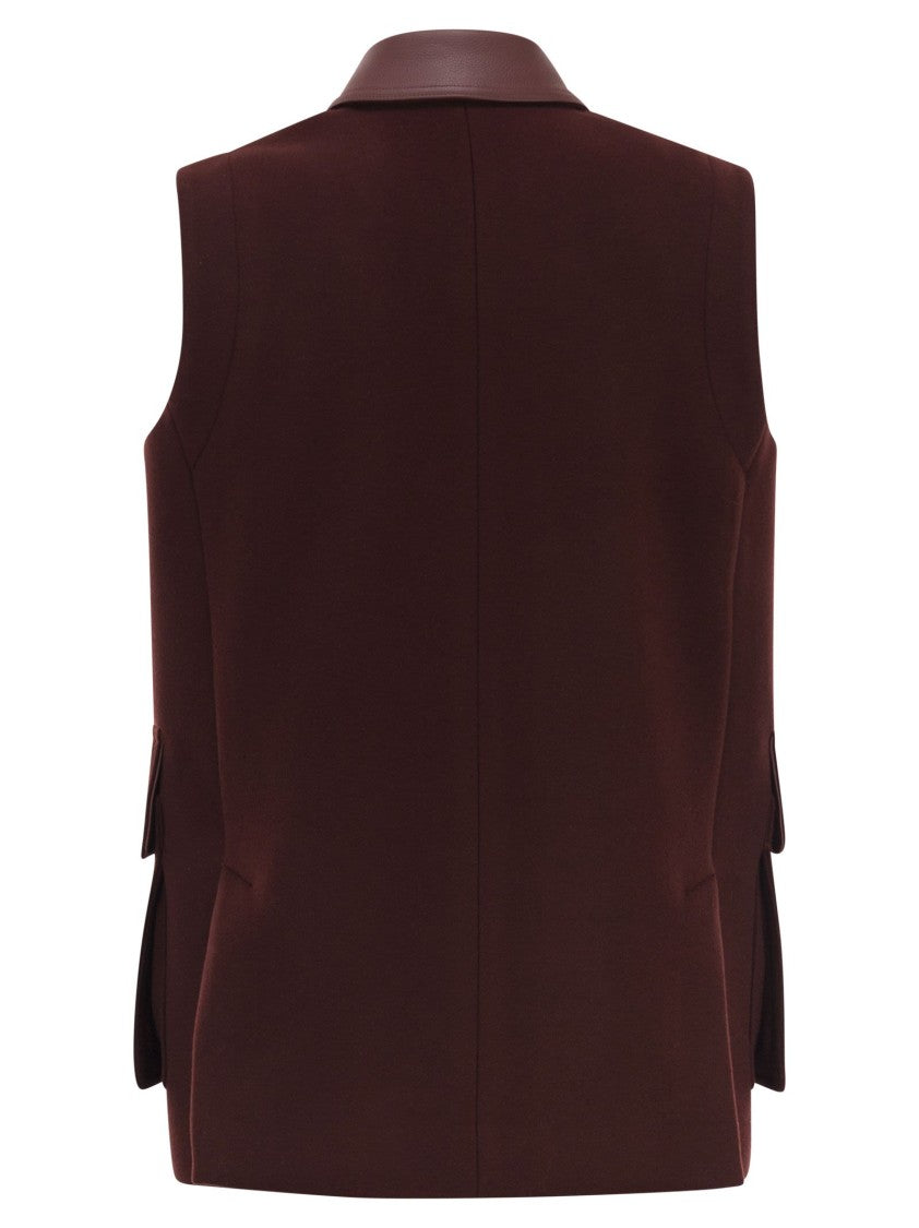 Max Mara Aeroso1234 Long Waistcoat In Wool, Alpaca And Cashmere