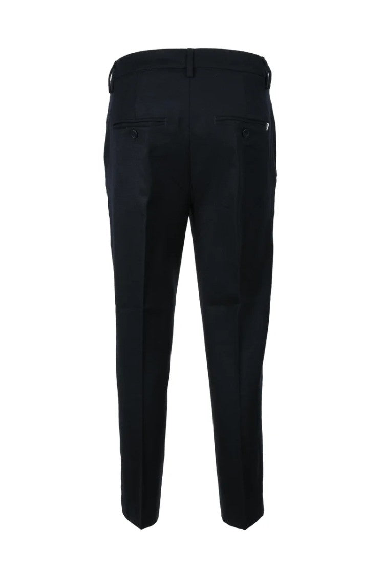 Dondup Cropped Blue Tailored Trousers