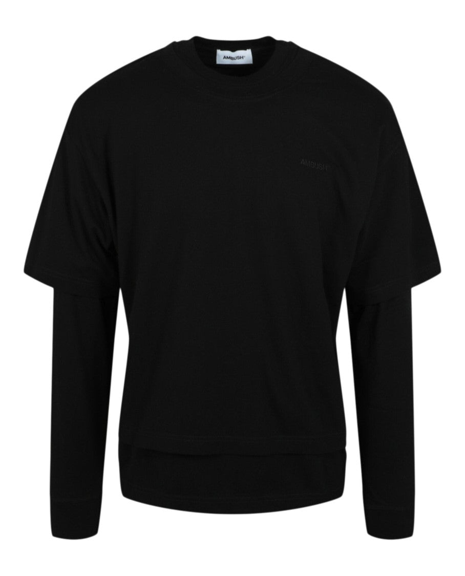 Ambush Layered Long Sleeve T-Shirt With Crewneck Design