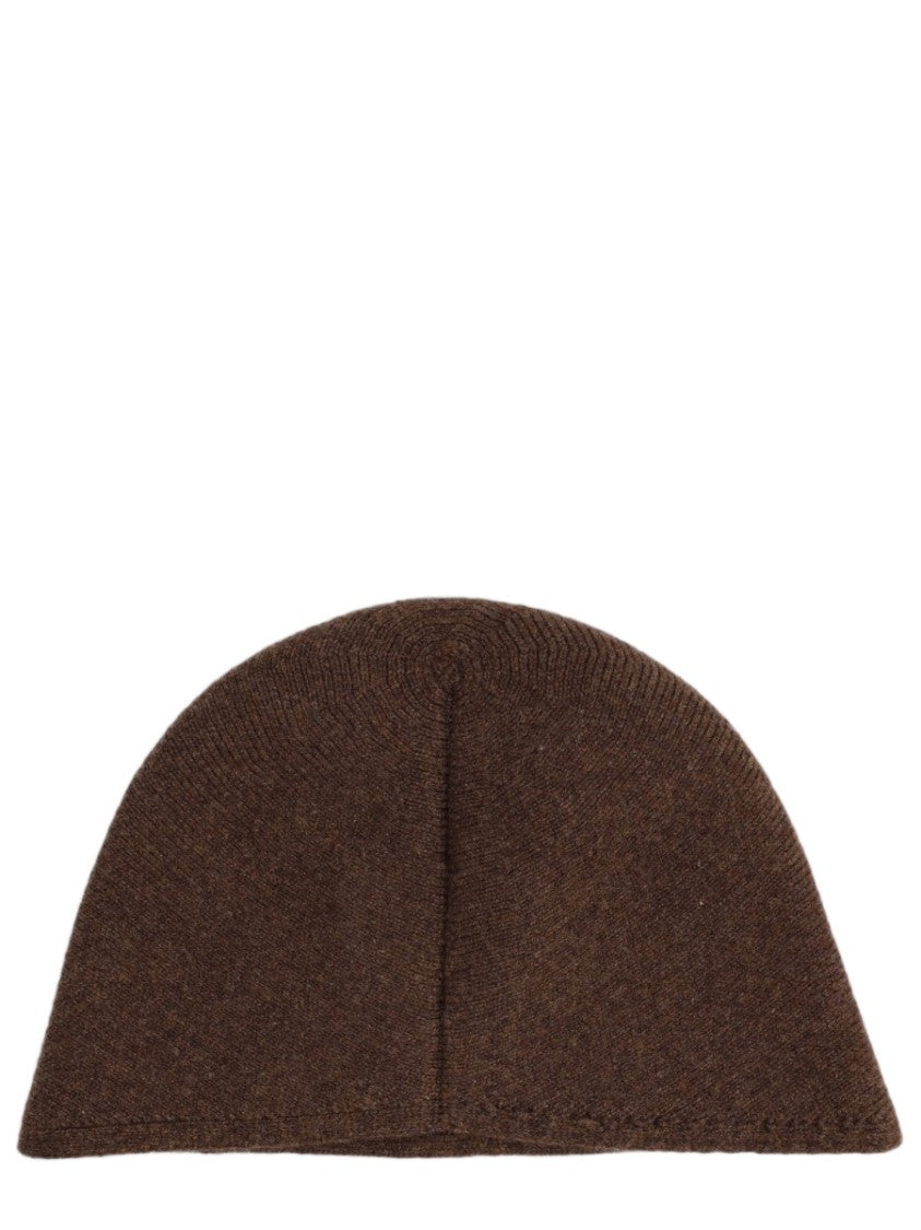 Uma Wang Brown Finely Knit Cashmere Hat