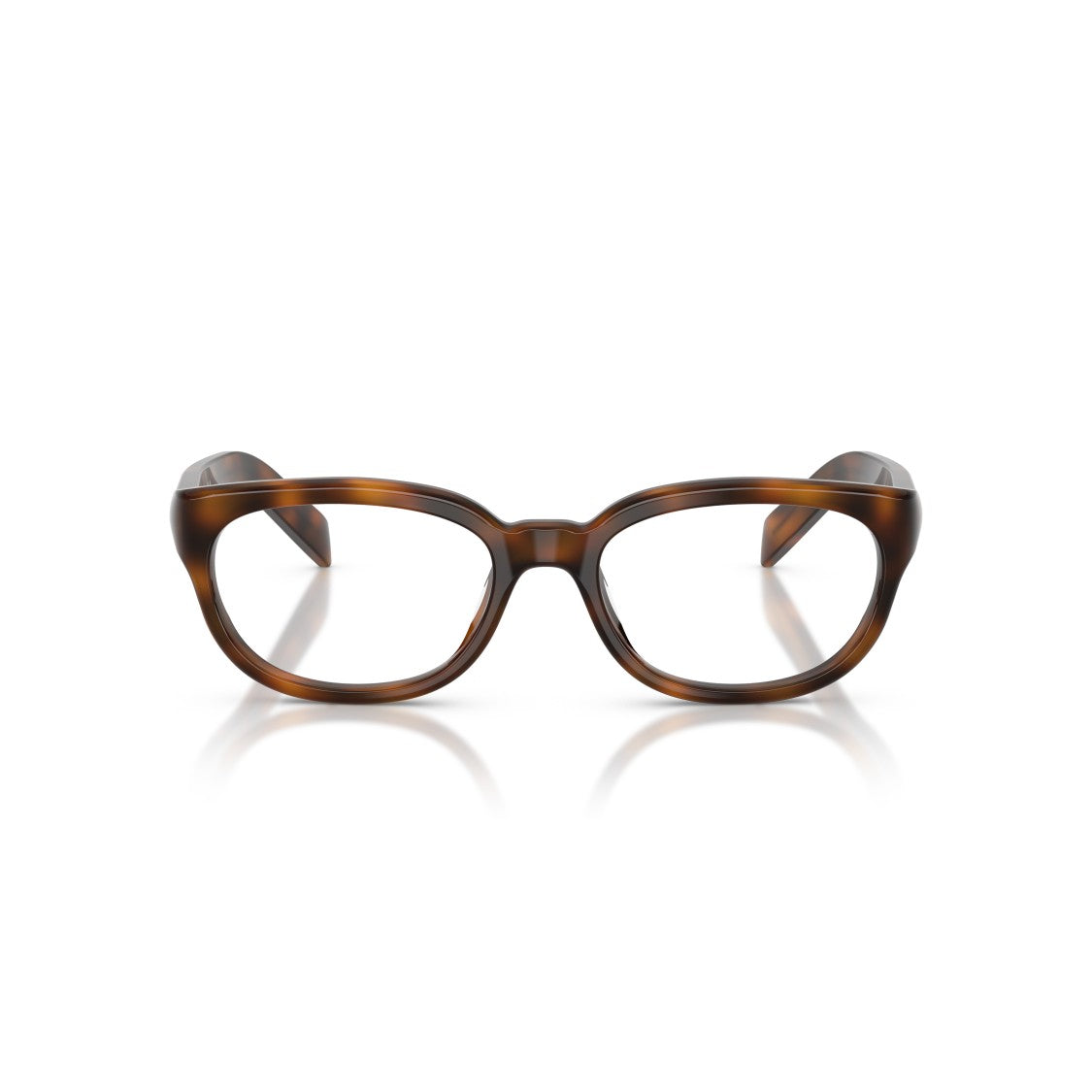 Prada 0Pr D03vu Classic Rectangular Tortoiseshell Eyeglasses