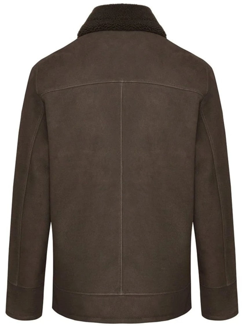 Bigardini Shearling Jacket With Cozy Collar And Structured Silhouette