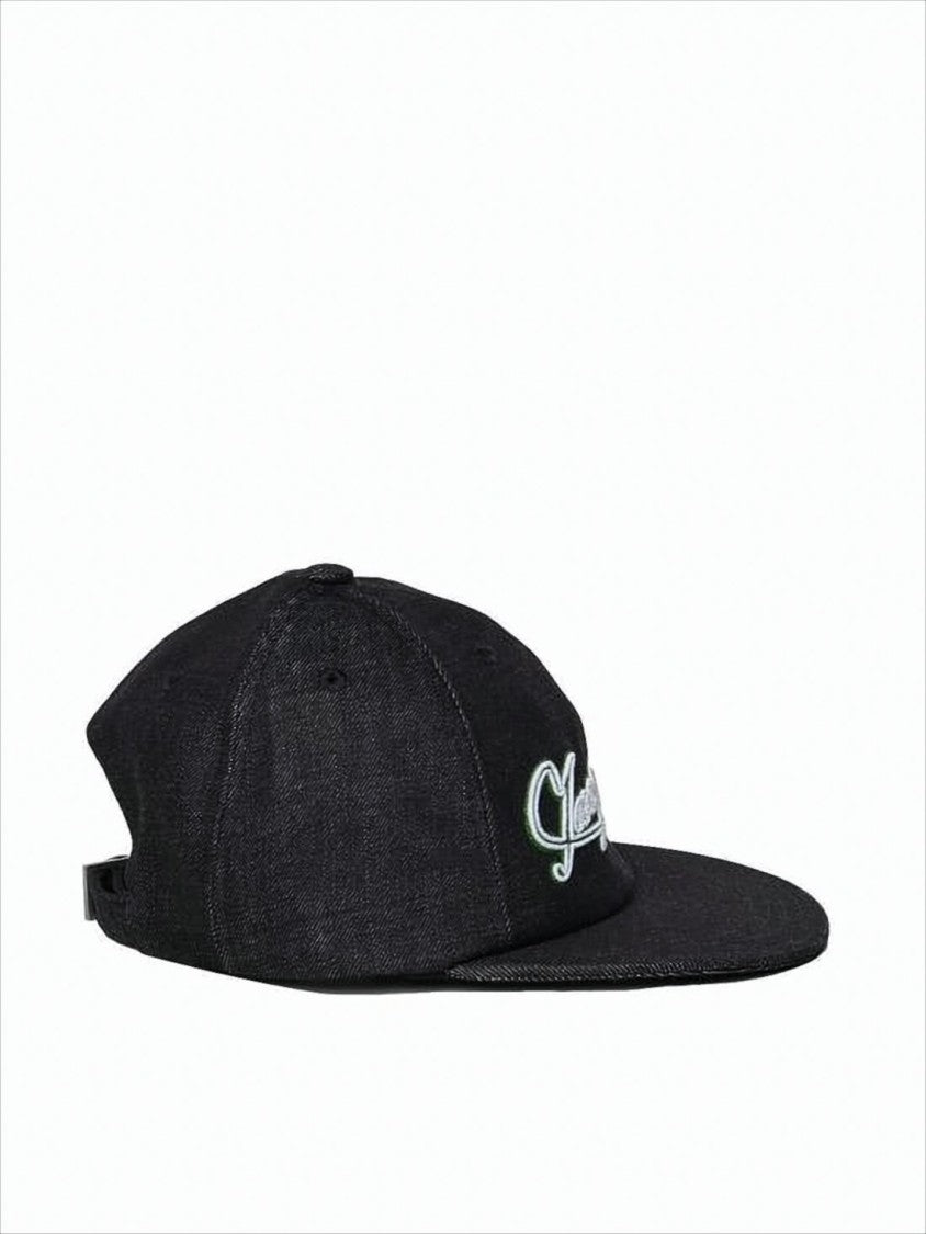 Jacquemus Structured Black Cap With Embroidered Logo