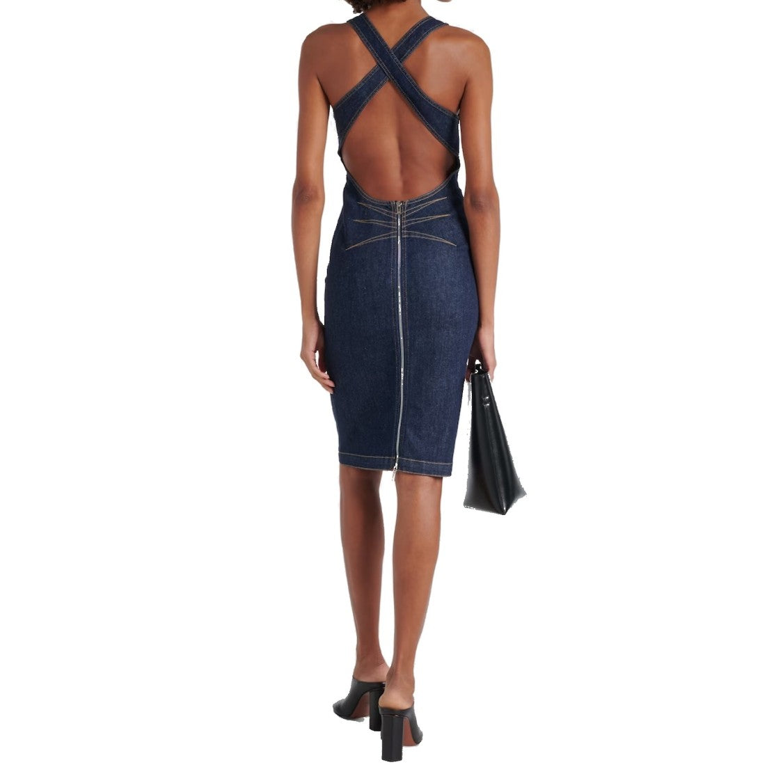 Alaïa Sculpt Denim Dress