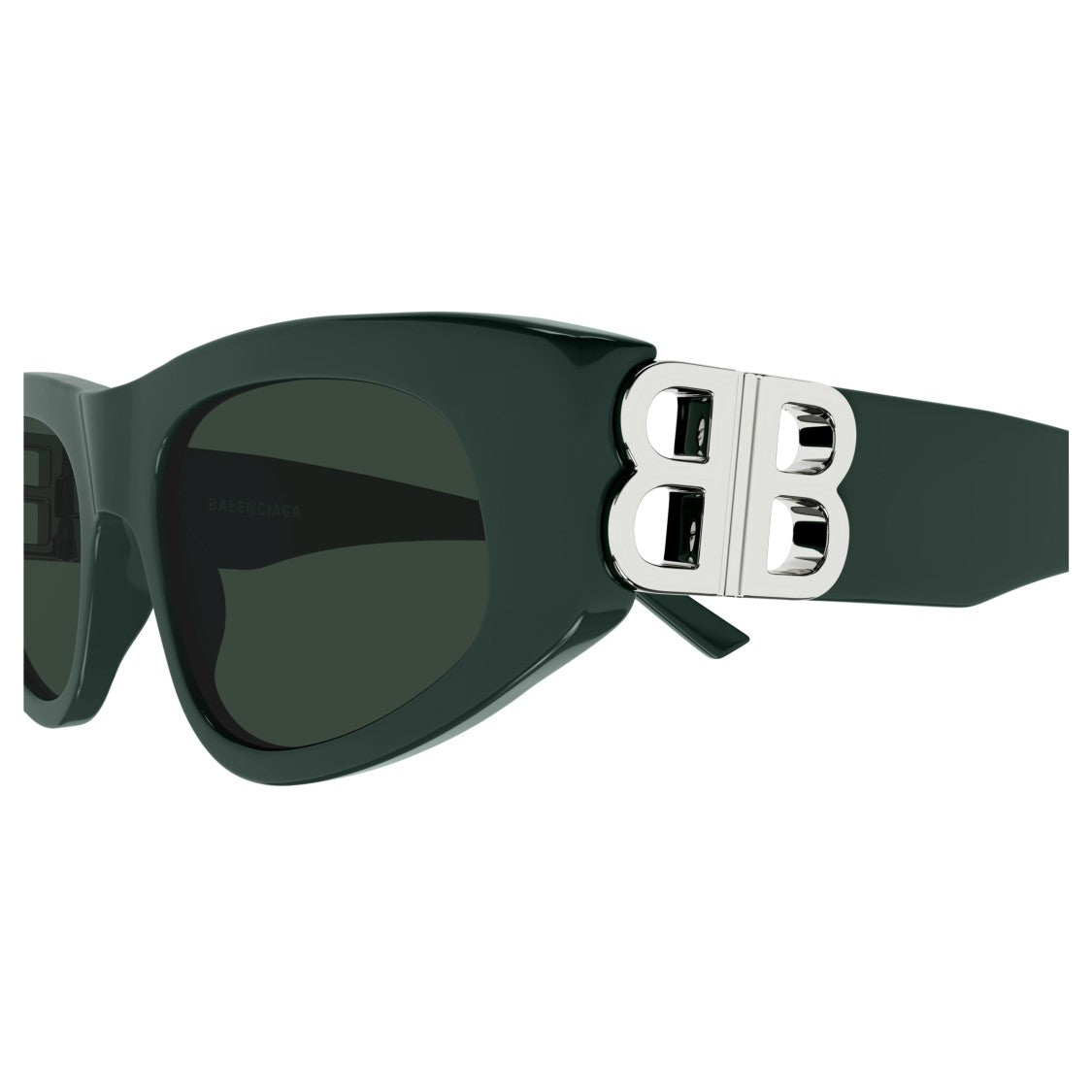 Balenciaga Bb0095s Narrow Rectangular Frame Sunglasses