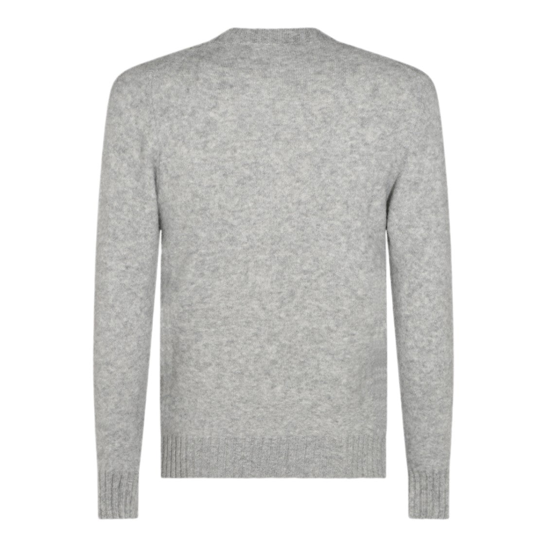 Piacenza Cashmere Textured Knit Ribbed Crewneck Sweater
