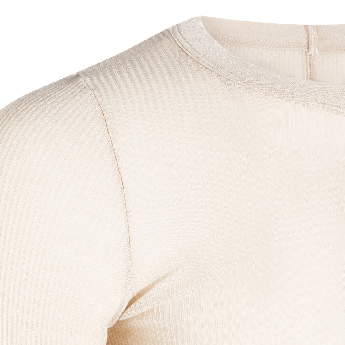 Rick Owens Sand Viscose/Silk Ribbed Sweater