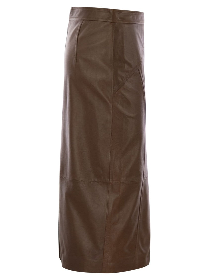 Max Mara Taiga - Nappa Leather Pencil Skirt