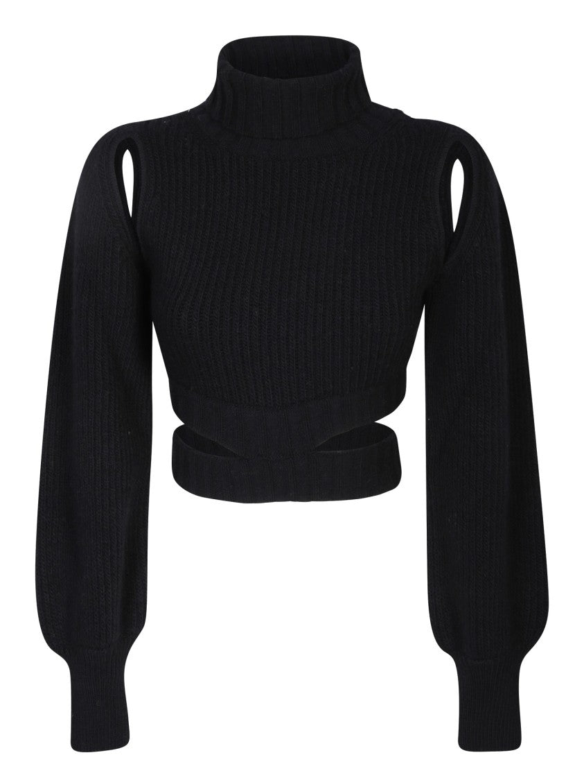 Andreâdamo Ribbed Black Sweater