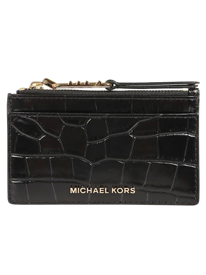 Michael Kors Empire Textured Crocodile Pattern Leather Wallet
