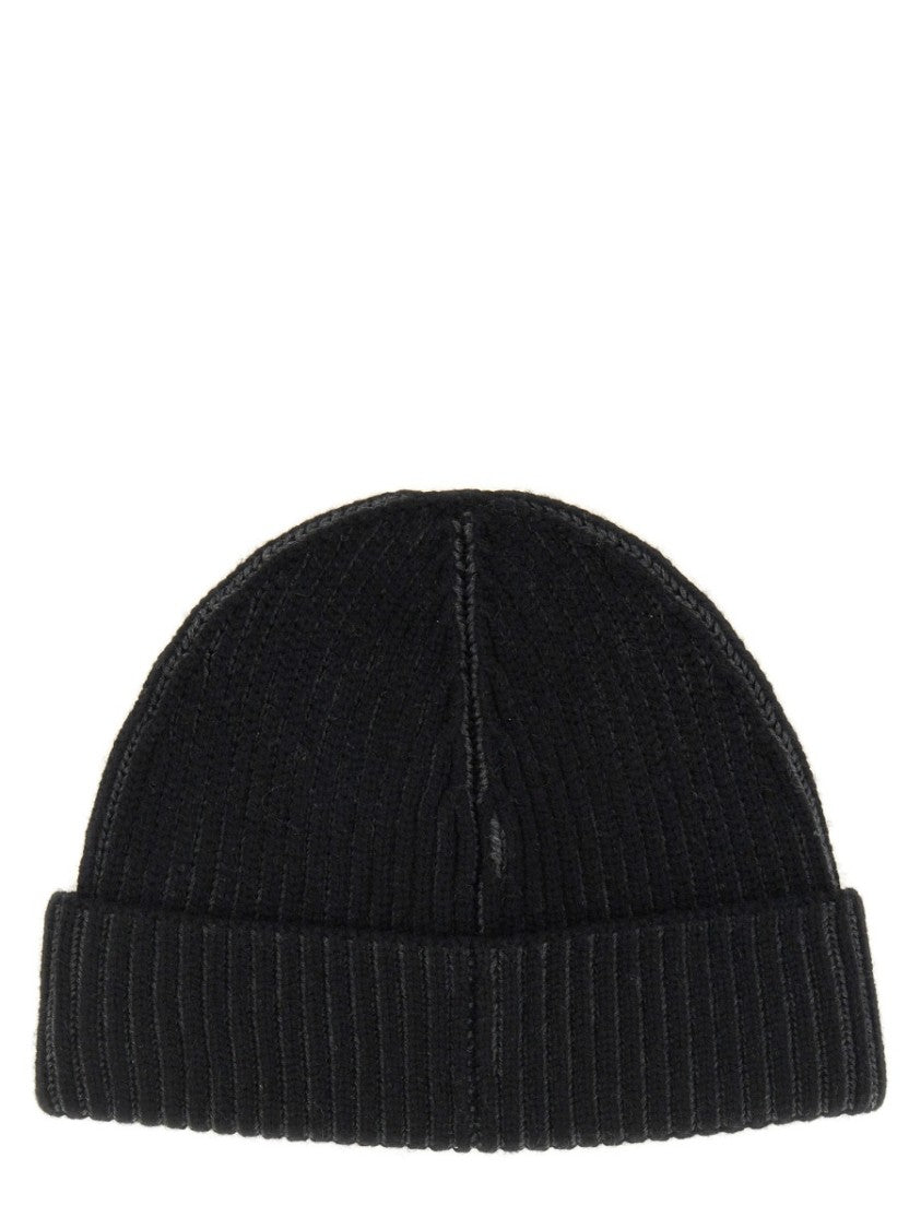 Kenzo Ribbed Beanie Hat With Folded Cuff
