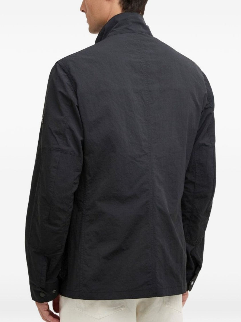 Barbour Structured Black High Collar Jacket