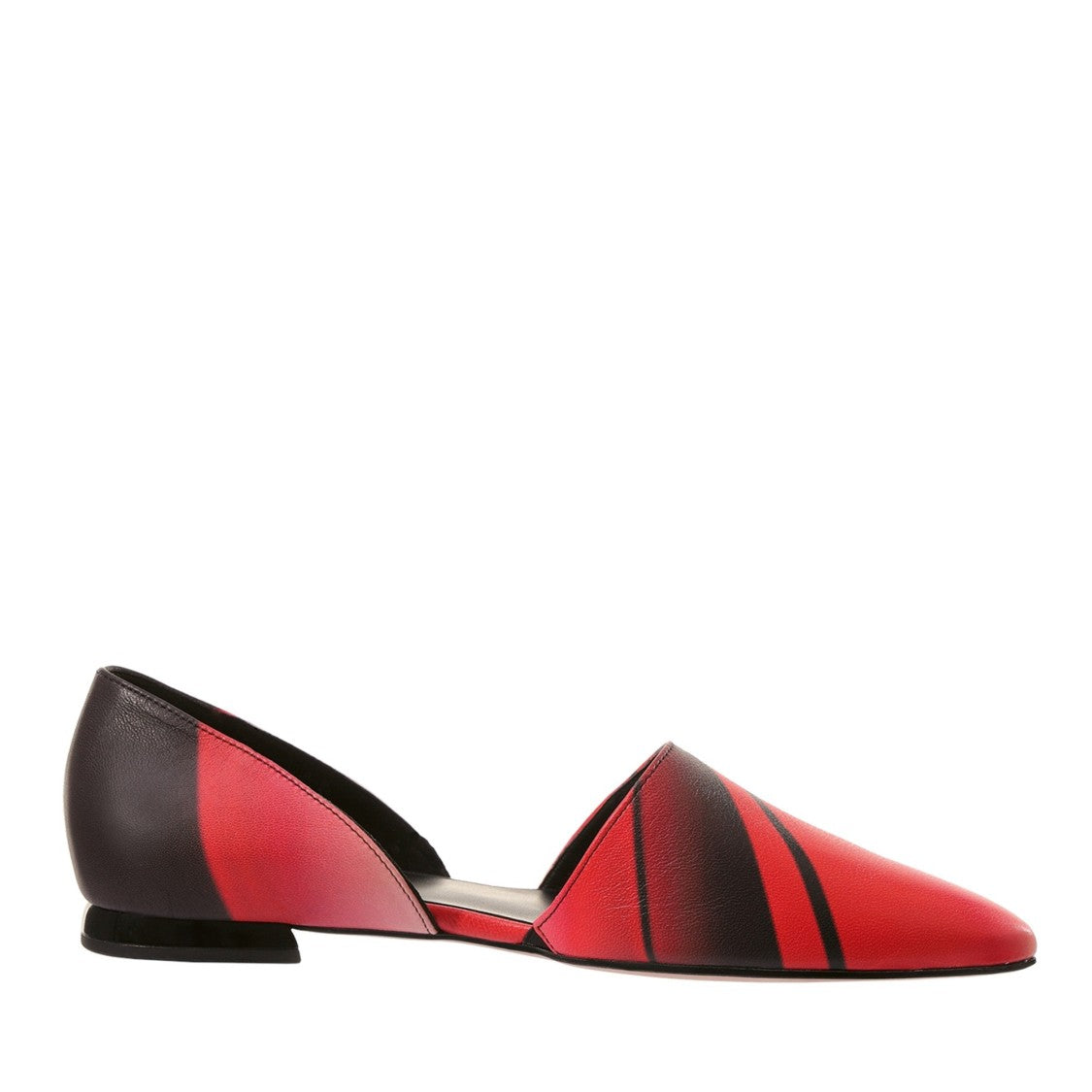 Högl Multicolor Eve Pointed Toe Gradient Low Heel Leather Flats