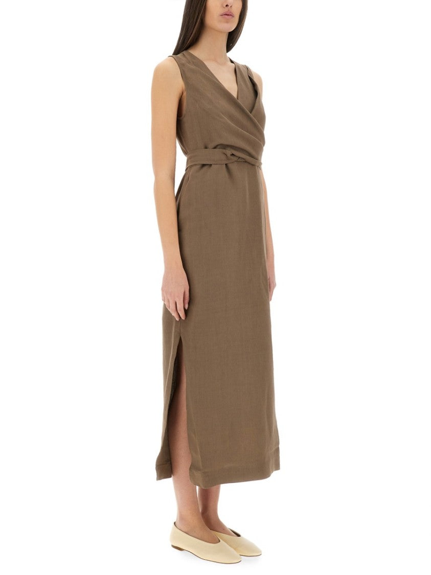 Brunello Cucinelli "Wrap-Effect" Dress