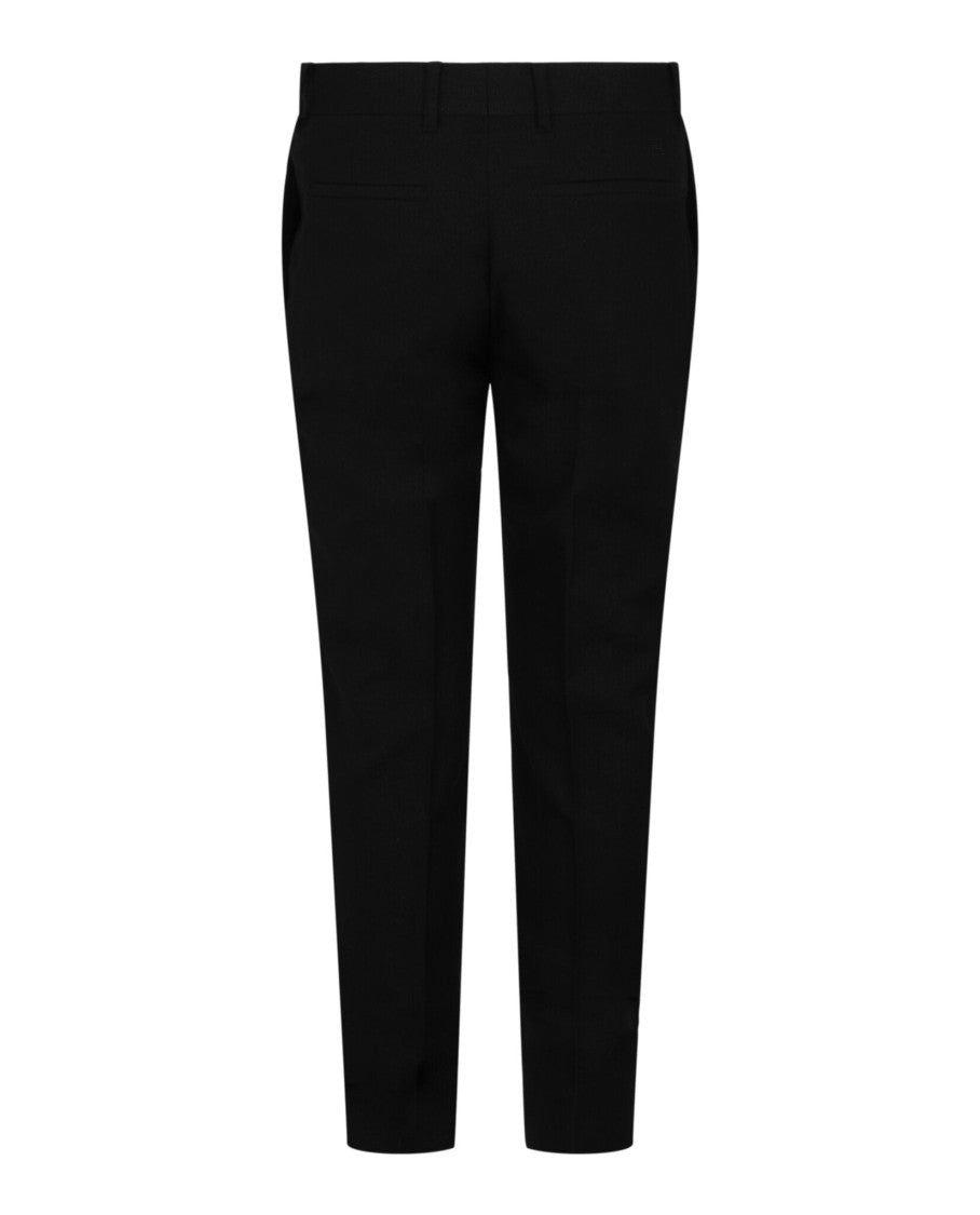 Givenchy Slim-Fit Tailored Trousers With Embroidered Logo And Woven Lamé