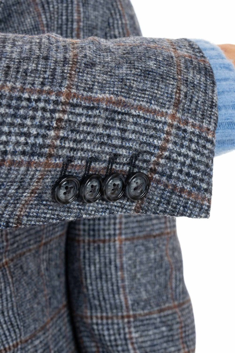 Barba Prince Of Wales Alpaca-Wool Jacket