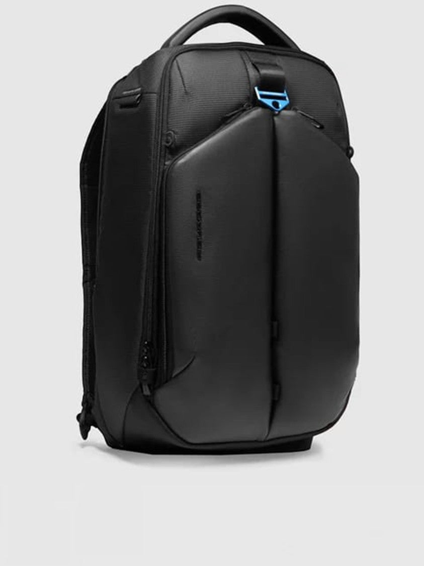Piquadro Black Zaino Porta Pc Structured Backpack