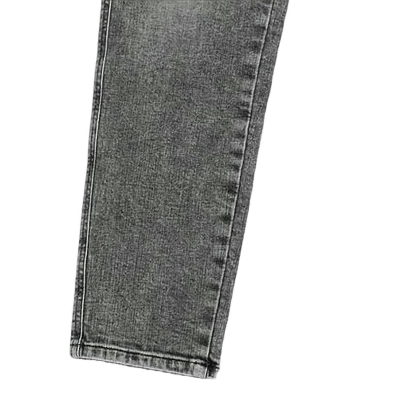 Diesel Mid-Rise Grey Wash Straight-Leg Denim Pants