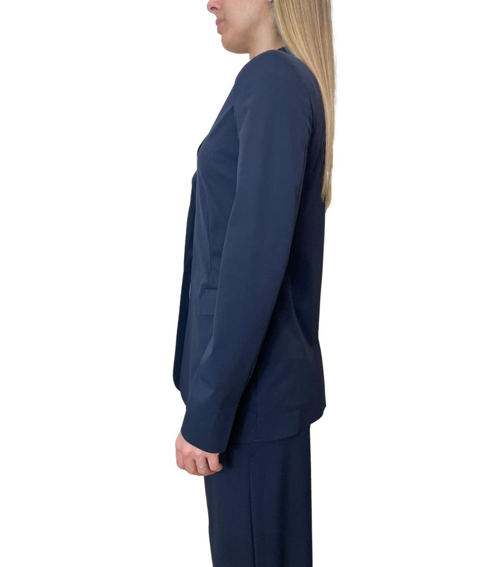 Max Mara Blue Mmlpalo Polyamide Casual Jacket