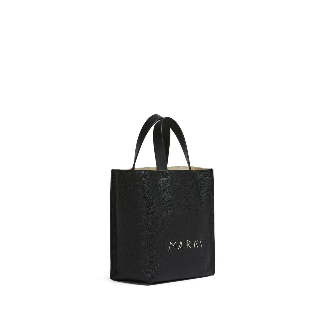 Marni Structured Mini Bag In Exquisite Black Calf Leather