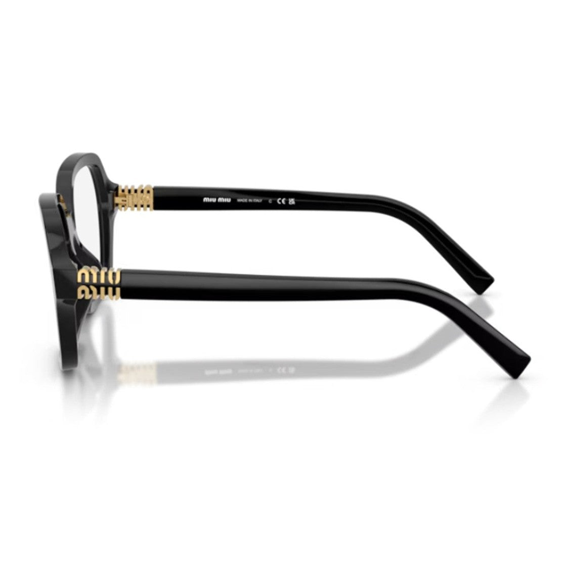 Miu Miu Black Miu Regard Acetate Square Sunglasses